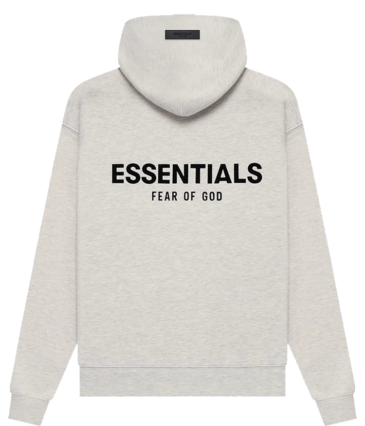 Essentials Hoodie Color Gris Claro