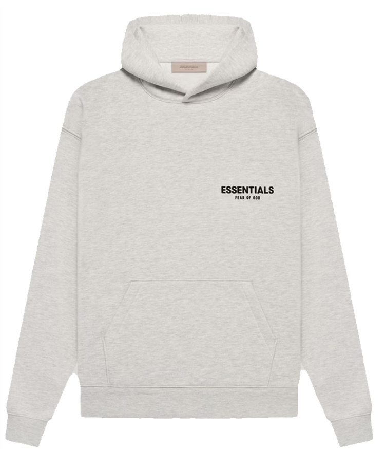 Essentials Hoodie Color Gris Claro