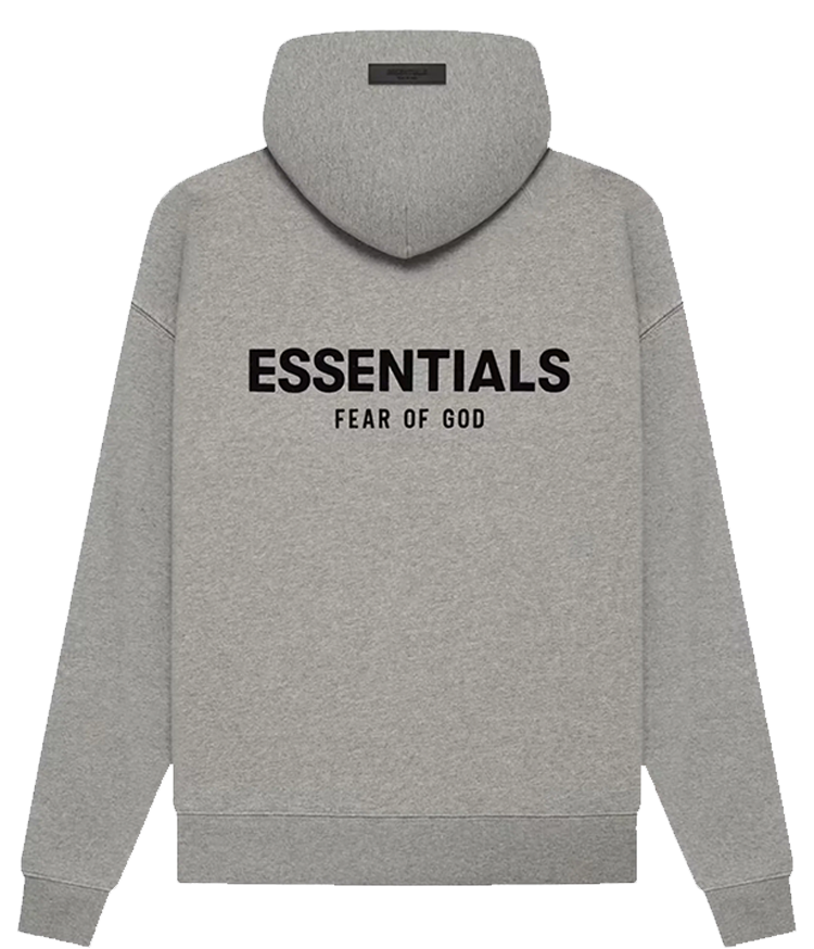 Essentials Hoodie Color Gris Oscuro
