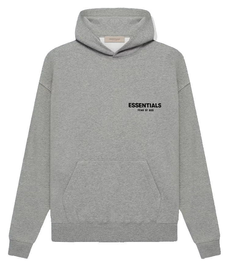Essentials Hoodie Color Gris Oscuro